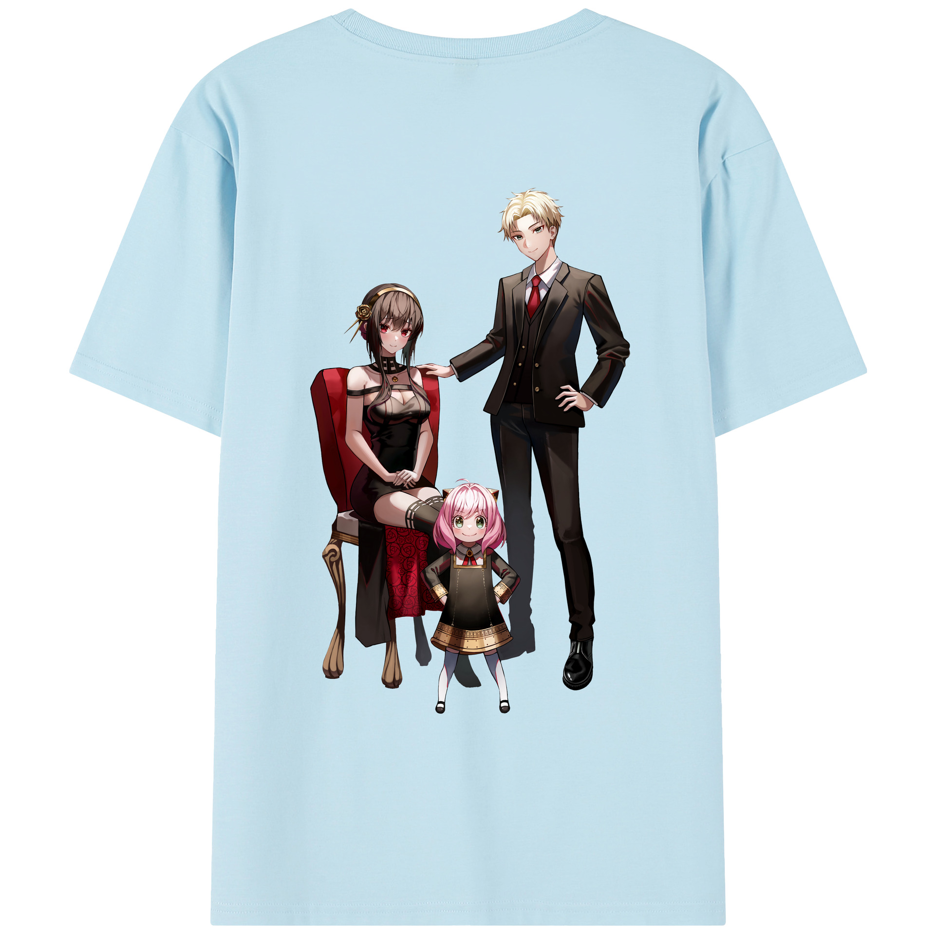 （画像用） SPY×FAMILY间谍家家酒 綿100％半袖Tシャツ（背面プリント）